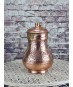 Solid Copper Handmade Engraved Jug Pitcher Carafe 2L Copper Vessel for Drinking Water