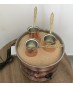 Turkish Copper Sand Coffee Machine Round Coffee Maker with 3 Coffee Pots and 250gr Turkish Coffee