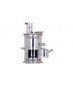 Stainless Steel Double Reservoir Coal and Wood Samovar Camp Stove Tea Kettle Water Heater 4L