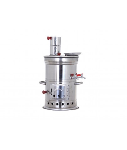 Stainless Steel Double Reservoir Coal and Wood Samovar Camp Stove Tea Kettle Water Heater 4L Stainless Steel Double Reservoir Coal and Wood Samovar Camp Stove Tea Kettle Water Heater 4L