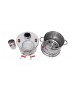 Stainless Steel Double Reservoir Coal and Wood Samovar Camp Stove Tea Kettle Water Heater 4L Stainless Steel Double Reservoir Coal and Wood Samovar Camp Stove Tea Kettle Water Heater 4L