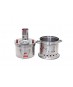Stainless Steel Coal and Wood Samovar Camp Stove Tea Kettle Water Heater 10 Liter 
