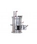 Stainless Steel Coal and Wood Samovar Camp Stove Tea Kettle Water Heater 10 Liter Stainless Steel Coal and Wood Samovar Camp Stove Tea Kettle Water Heater 10 Liter