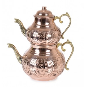 Hammered Copper Tea Pot Kettle Stovetop Teapot 3L